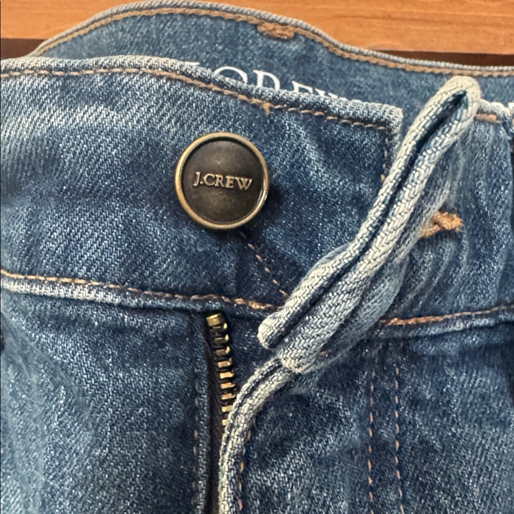 NWT J. Crew Denim Trouser High Rise Semi-Stretch Classic Indigo Jeans - Picture 10 of 10